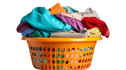 Colorful Laundry Scene on transparent background