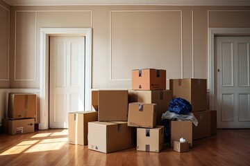 Moving Day Essentials: Cardboard Boxes and Cleaning Supplies for a Fresh Start in Your New Home