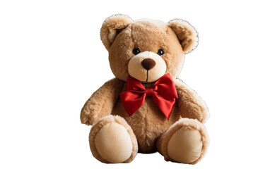 Adorable Teddy Bear on transparent background