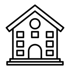 Apartment line icon
