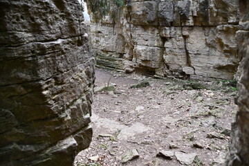 Rocky natural surface