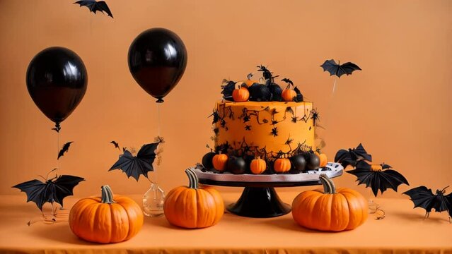 beautiful Halloween cake