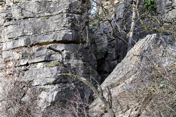 Rocky natural surface