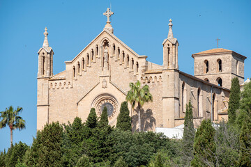 Fototapeta na wymiar Church of the Transfiguration of the Lord, Arta, Mallorca, Balearic Islands, Spain