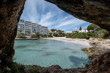 Cala Ferrera, Cala d Or, Santanyi, Mallorca, Balearic Islands, Spain