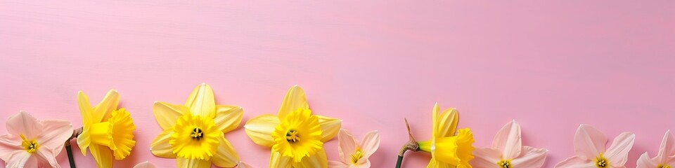 Fototapeta na wymiar daffodils flowers background.