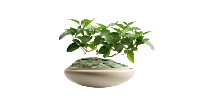 Gravity-Defying Planter Design on white background