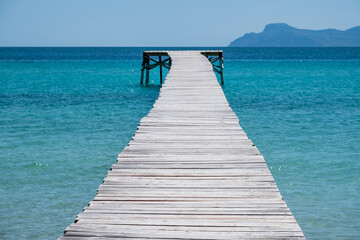 Obraz premium Alcudia beach, Alcudia, Mallorca, Balearic Islands, Spain