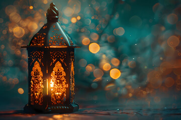 lit muslim lantern