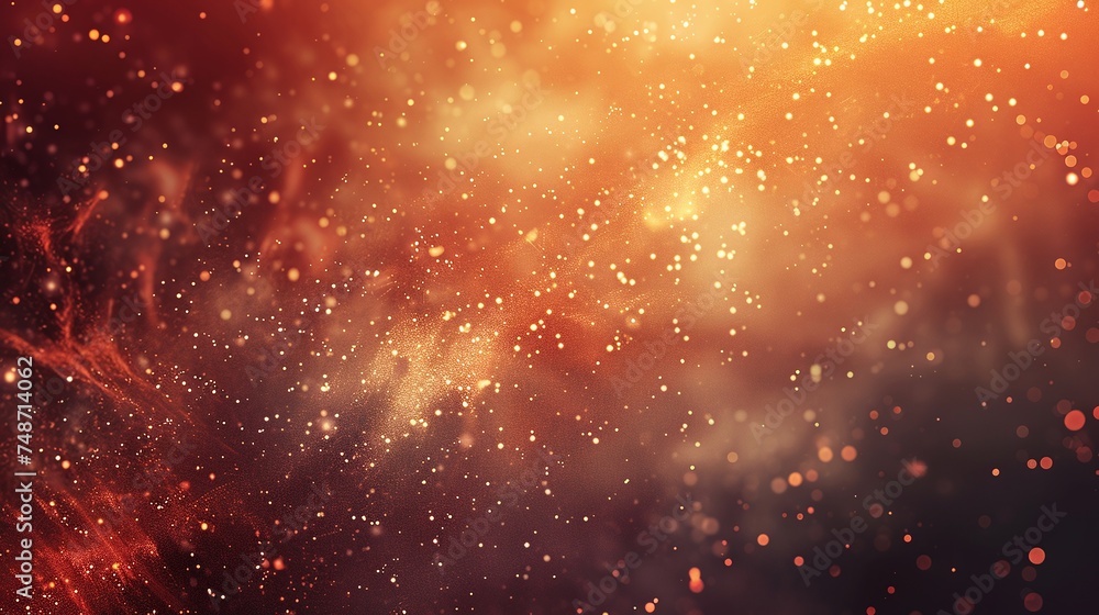 Poster festive celebration with abstract firework sparkle bokeh background, creating a luminous and shining