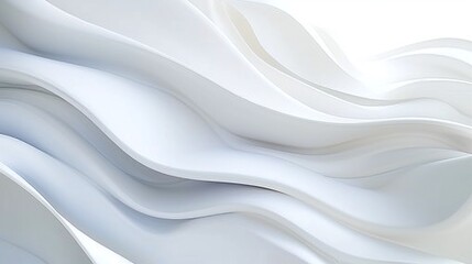 abstract white wave background with smooth lines and modern texture, ideal for digital illustrations and graphic design