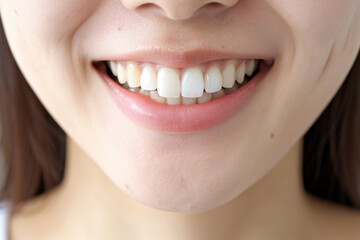 Obraz premium A woman with a big smile on her face