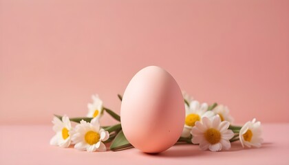 Easter eggs and flowers.