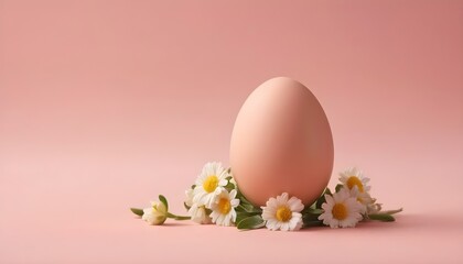 Easter eggs and flowers.