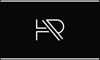 HR, RH, H, R, Abstract Letters Logo monogram