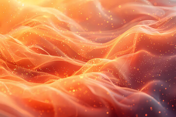 liquid waves abstract orange background