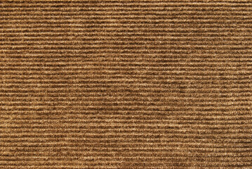 Brown color corduroy fabric texture as background