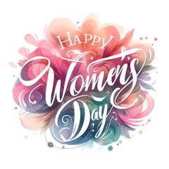 Happy Women's Day Poster design, t-shirt design, text space, international women's day