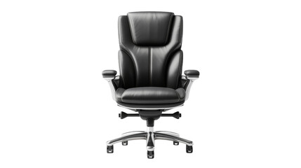 Fototapeta premium Modern Ergonomic Office Chair on white background