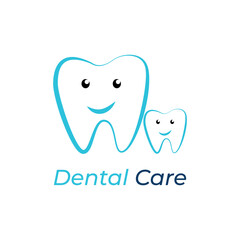 happy tooth,Dental Logo Design,Creative Dentist Logo,Dental logo template,Dental logo Template vector illustration icon design.