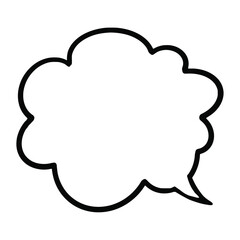Vector Comics Book Speech Bubble Cloud Cartoon Style 