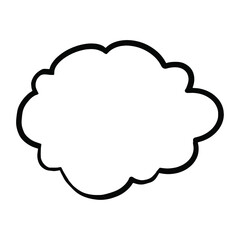Vector Comics Book Speech Bubble Cloud Cartoon Style 