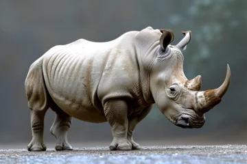 Stoff pro Meter rhino in the wild © K