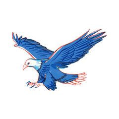 American flag eagle