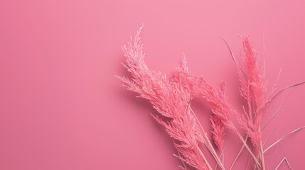 Pink background with copy space