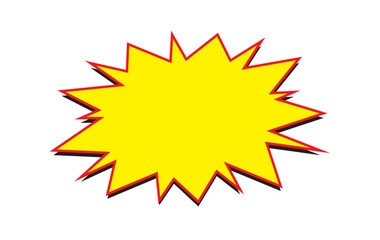 Ribbon price label. Blank sale tags. Ribbon sale banners. Red starburst stickers. Vector illustration