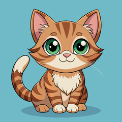 cute cat vector illustration