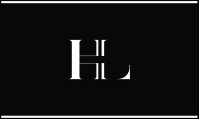HL, LH, H, L, Abstract Letters Logo Monogram
