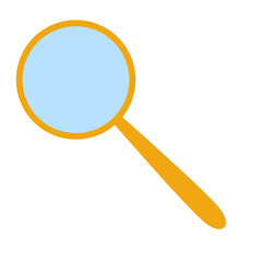 Magnifying glass doodle illustration glass drawing that can be used for sticker, book, scrapbook, icon, decorative, e.t.c 
