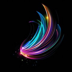 Abstract light beams background.