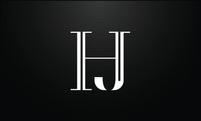 HJ, JH,H , J, Abstract Letters Logo monogram