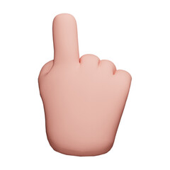 3D Human Hand Poses Up icon White Background