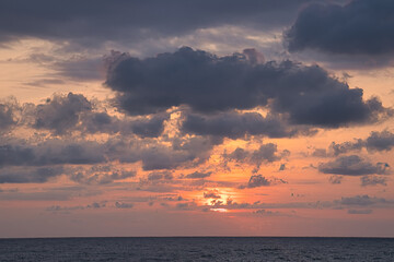 Naklejka na ściany i meble sunrise at Sea Ranch beach, Indialantic Florida