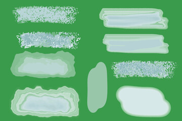 Vector Brushes . Smears and transparent background spots.