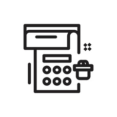 Set of event planning icons in line style. Holidays, events, parties, celebrations, entertainment. Vector illustration.