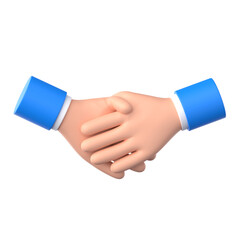 Hand Shake Hand Gesture 3D Illustration