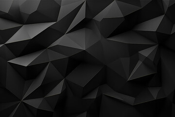 Fototapeta premium faceted texture abstract black crystal background.