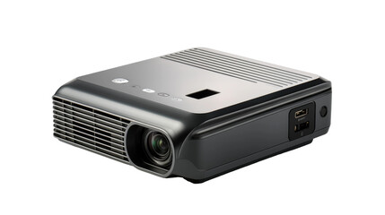 Innovative Compact Portable Projector on transparent background