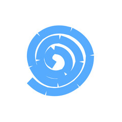Spiral Shape, Vortex Wave Symbol