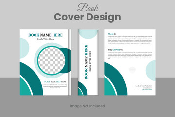 Abstract triangle with white background A4 size book cover template for annual report, magazine, booklet, proposal, portfolio, brochure, poster 