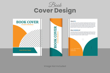 Abstract triangle with white background A4 size book cover template for annual report, magazine, booklet, proposal, portfolio, brochure, poster 