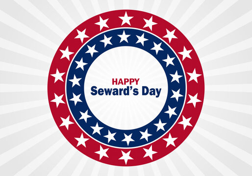 Happy Seward's Day wallpaper with typography. Happy Seward's Day, background