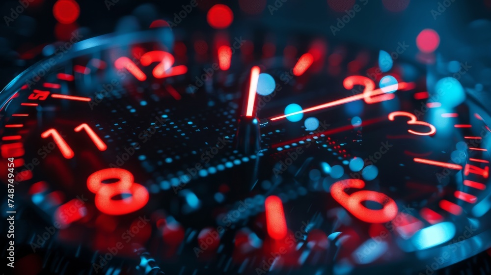Poster a digital clock counting down to a regulatory deadline.