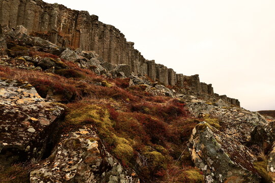 Ger&eth;uberg  is a cliff of dolerite, a coarse-grained basalt rock, located on western peninsula Sn&aelig;fellsnes of Iceland