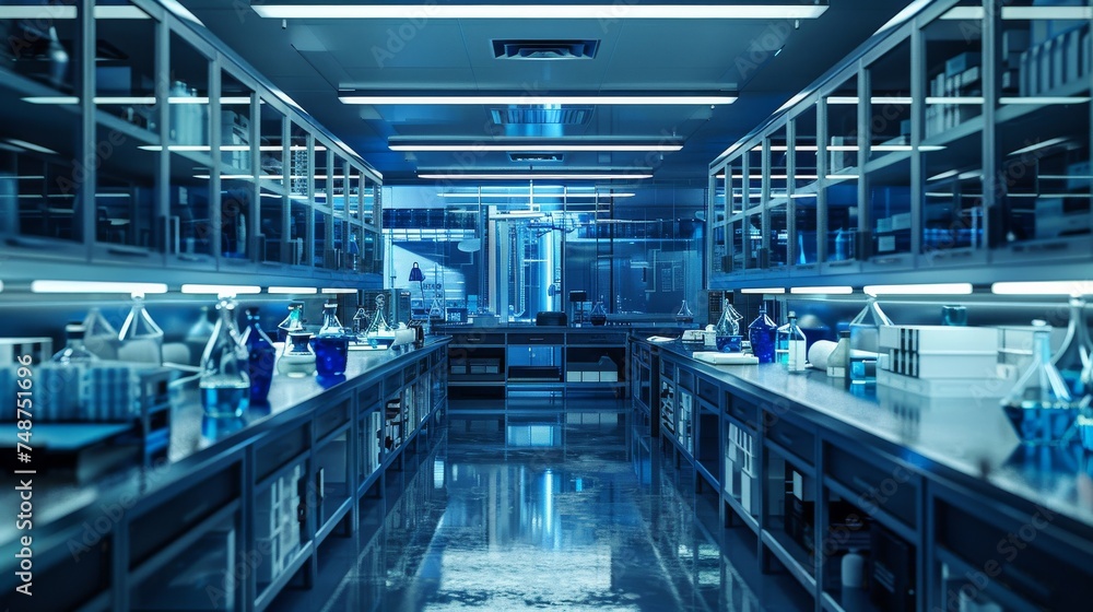 Poster a laboratory where new regulatory technologies are being developed and tested.