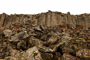 Gerðuberg  is a cliff of dolerite, a coarse-grained basalt rock, located on western peninsula Snæfellsnes of Iceland